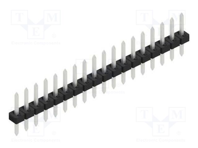 Connector: pin strips; pin header; male; PIN: 18; 2mm; THT; 1x18