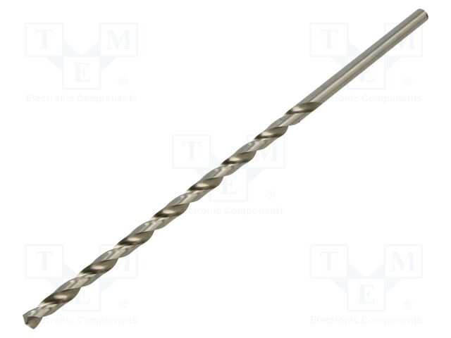 Drill bit; for metal; Ø: 6mm; L: 205mm; high speed steel