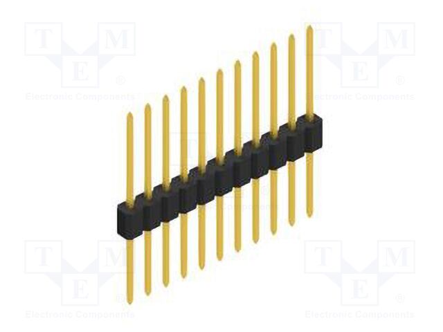 Connector: pin strips; pin header; male; PIN: 11; 1.27mm; THT; 1x11
