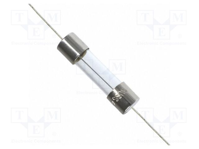 Fuse: fuse; quick blow; 80mA; 250VAC; cylindrical,axial,glass
