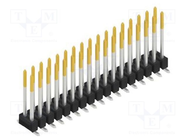Connector: pin strips; pin header; male; PIN: 34; 2.54mm; SMT; 2x17