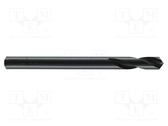 Drill bit; for metal; Ø: 5.1mm; L: 62mm; bulk,industrial; HSS SUPER