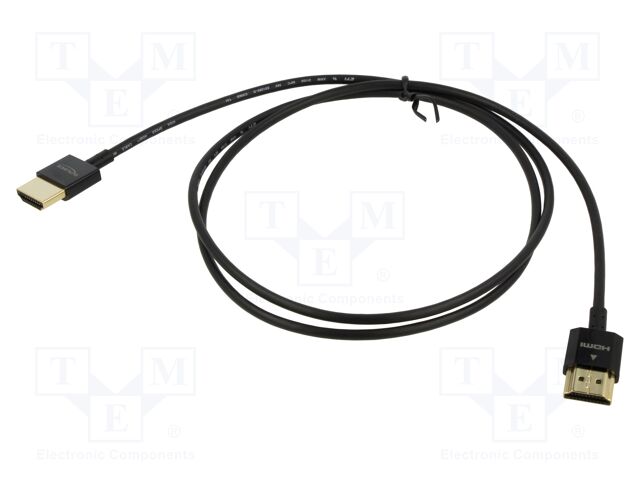 Cable; HDMI plug,both sides; HDMI 2.0,High Speed + Ethernet