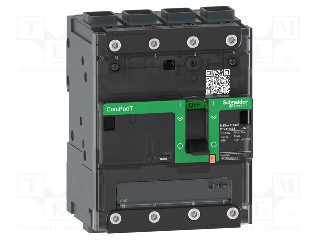 Switch-disconnector; Poles: 4; DIN; 50A; NSX; IP40; -25÷70°C; 690VAC