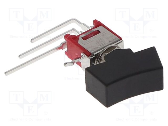 ROCKER; SPDT; Pos: 2; ON-ON; 1A/250VAC; 3A/28VDC; black; -30÷85°C
