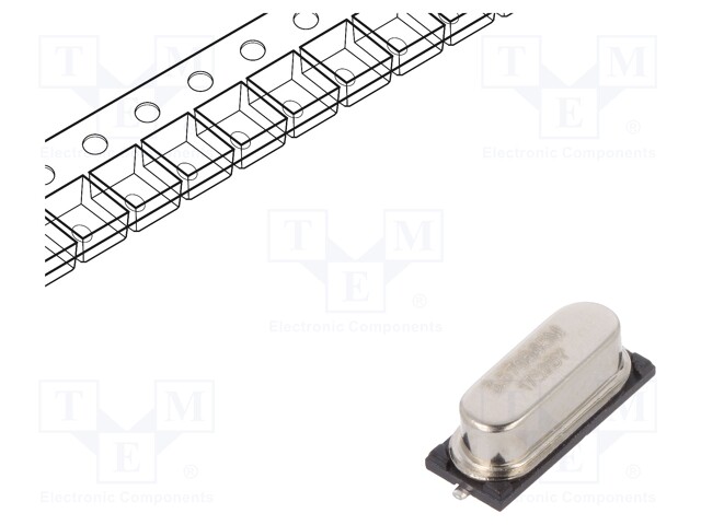 Resonator: quartz; 3.579545MHz; ±30ppm; 18pF; SMD; HC49SM