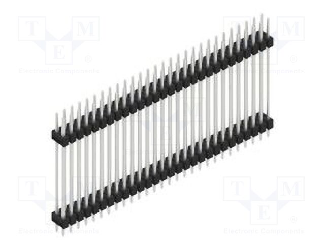 Connector: pin strips; pin header; male; PIN: 56; 2.54mm; THT; 2x28