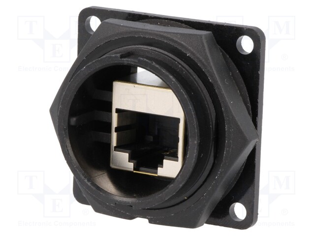 Coupler; RJ45; DC; PIN: 8; Cat: 6; shielded; Layout: 8p8c; IP67,IP68