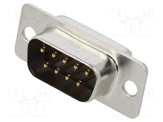 D-Sub; PIN: 9; socket; SD; male; THT; gold-plated