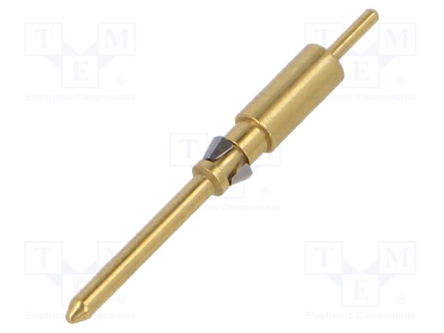 Contact; male; gold-plated; CD; turned contacts; crimped; 6A