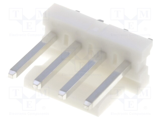 Socket; wire-board; male; 3.96mm; PIN: 4; THT; 250V; 5A; tinned