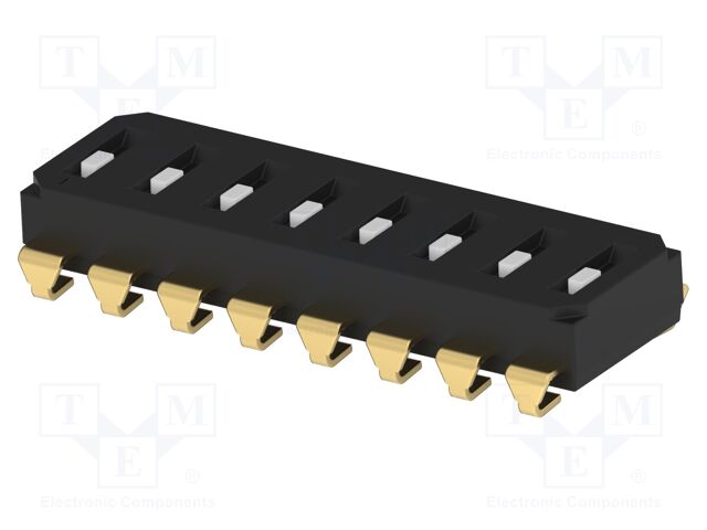 Switch: DIP-SWITCH; Poles number: 8; OFF-ON; 0.025A/24VDC; Pos: 2