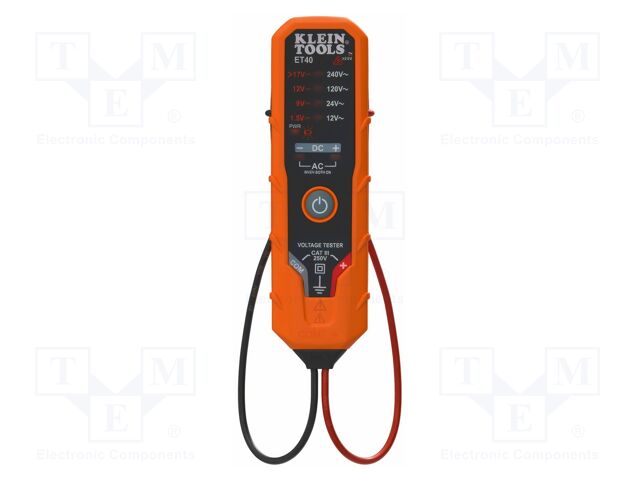 Tester: electrical; VAC: 12V,24V,120V,240V; 50÷60Hz; IP41