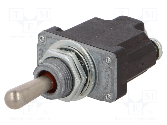Switch: toggle; Pos: 3; SP3T; (ON)-OFF-(ON); 6A/230VAC; 15A/28VDC
