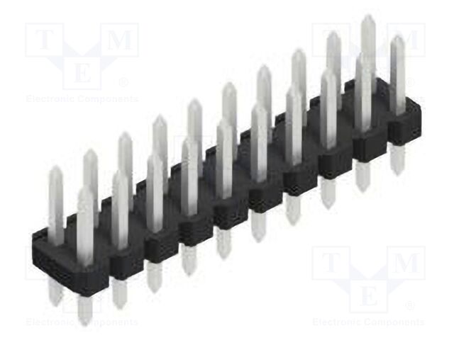 Connector: pin strips; pin header; male; PIN: 20; 2.54mm; THT; 2x10