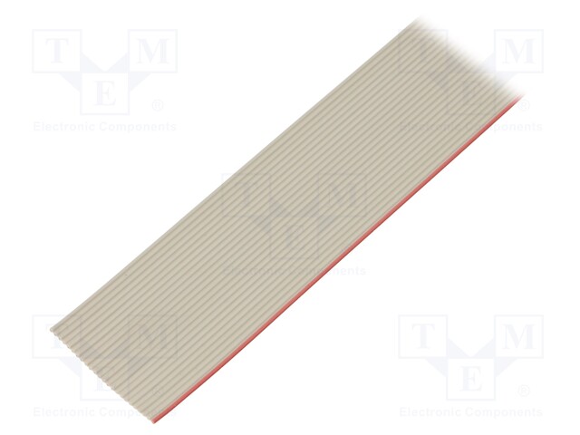 Wire: ribbon; 1.27mm; stranded; Cu; 24x28AWG; unshielded; PVC; grey