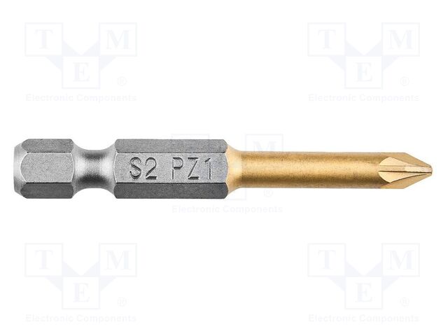 Screwdriver bit; Pozidriv®; PZ1; Overall len: 50mm