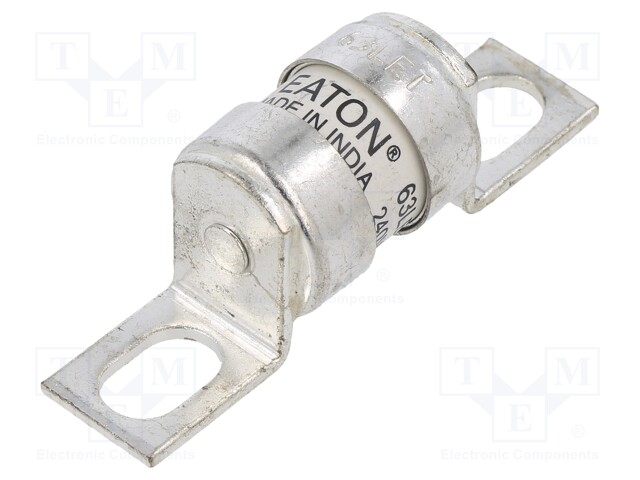 Fuse: fuse; quick blow; 63A; 240VAC; 140VDC; ceramic,industrial