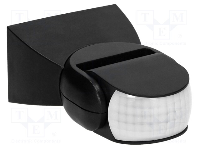 Motion sensor; wall mount; 230VAC; IP65; 12m; Range: 10s÷7min; 180°