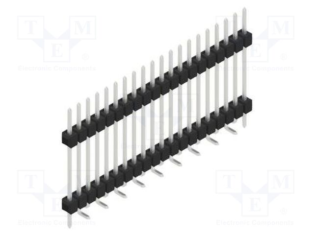 Connector: pin strips; pin header; male; PIN: 20; 2.54mm; SMT; 1x20