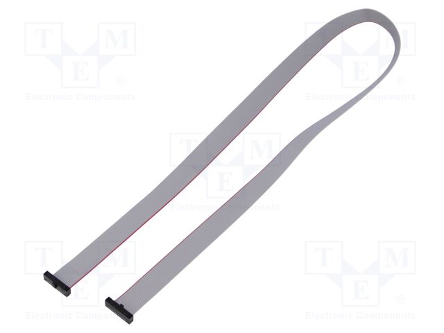 Ribbon cable with IDC connectors; Tape ph: 0.64mm; 609.6mm