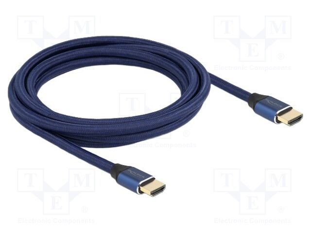 Cable; HDMI plug,both sides; textile; HDMI 2.1,Ultra High Speed
