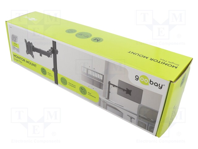 Monitor holder; 8kg; 17÷32"; Arm len: 454mm; for one monitor