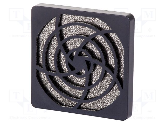 Guard; 80x80mm; Mat: plastic; Mounting: snap fastener,screw; 30ppi