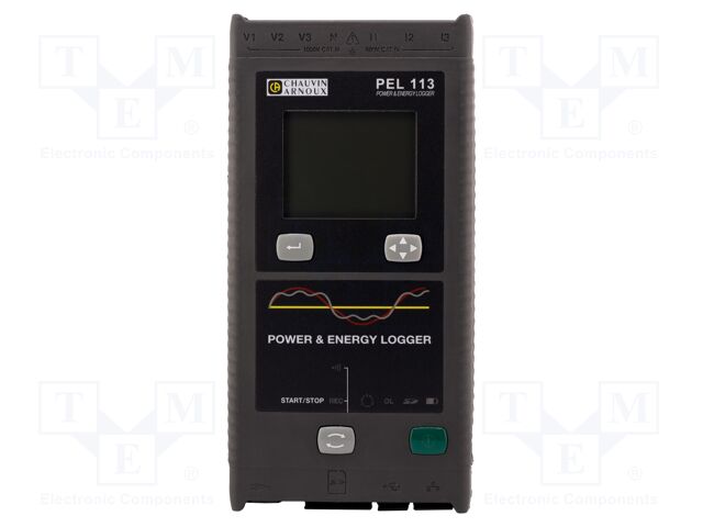 Meter: power logger; LCD; VAC: 10÷1000V; VDC: 100÷1000V; 0÷50°C
