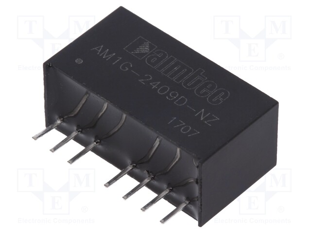 Converter: DC/DC; 1W; Uin: 18÷36V; Uout: 9VDC; Uout2: -9VDC; SIP8
