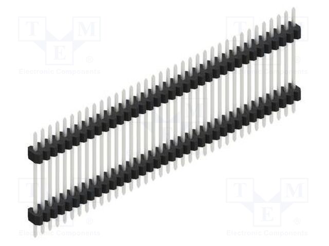 Connector: pin strips; pin header; male; PIN: 36; 1.27mm; THT; 1x36
