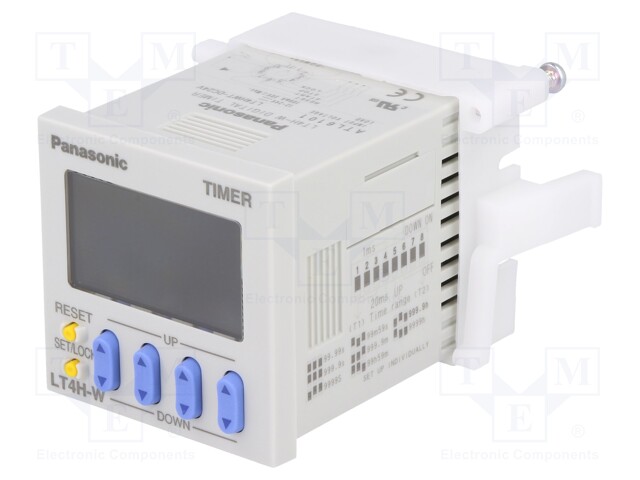 Timer; Range: 0,01s÷9999h; transistor; 12÷24VDC; socket,on panel
