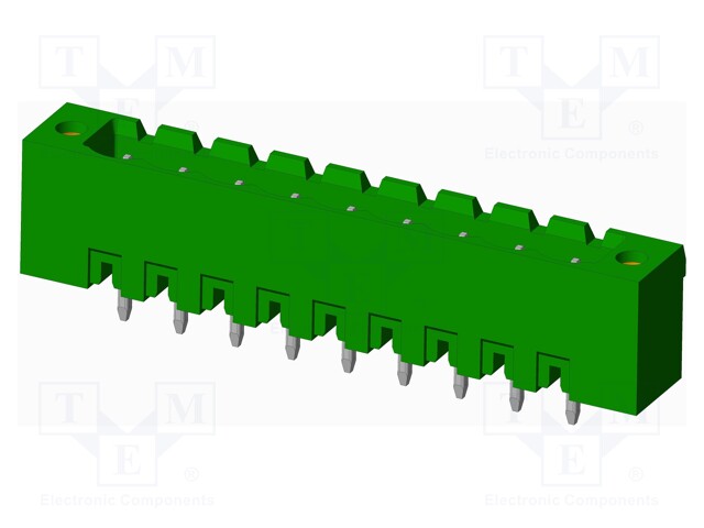 Connector: pluggable terminal block; socket; male; straight; THT