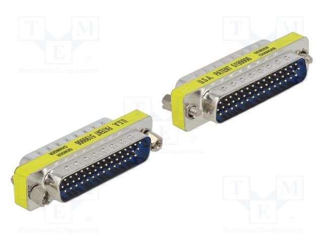 Adapter; D-Sub 44pin plug,both sides; connection 1: 1