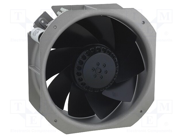 Fan: AC; axial; 230VAC; 225x225x80mm; 884m3/h; 65dBA; ball bearing