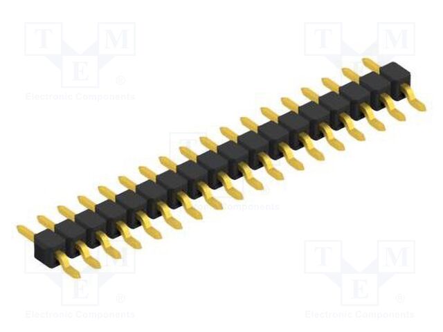 Connector: pin strips; pin header; male; PIN: 18; 2.54mm; SMT; 1x18