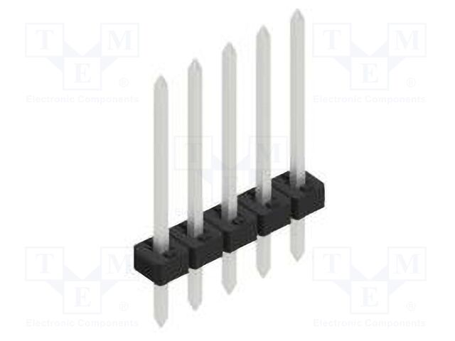 Connector: pin strips; pin header; male; PIN: 5; 2mm; THT; 1x5; 100V