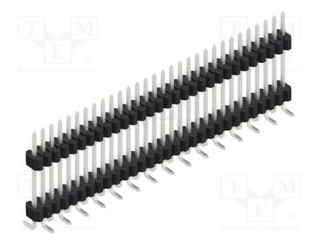 Connector: pin strips; pin header; male; PIN: 30; 1.27mm; SMT; 1x30
