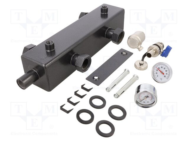 Vertical coupling; max.3bar; max95°C; Poles number: 1
