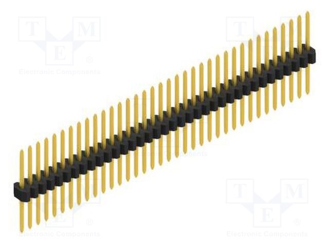 Connector: pin strips; pin header; male; PIN: 36; 1.27mm; THT; 1x36