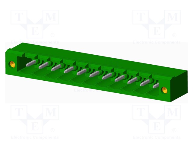 Connector: pluggable terminal block; socket; male; angled 90°