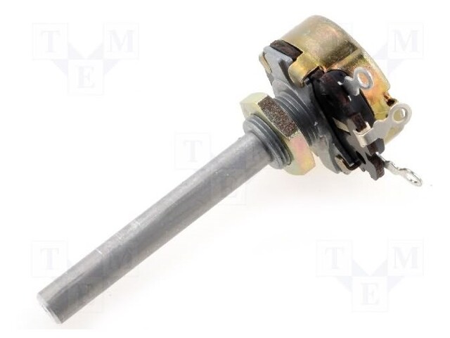Potentiometer: shaft; single turn; 25Ω; 4W; ±10%; 6mm; Shaft: smooth