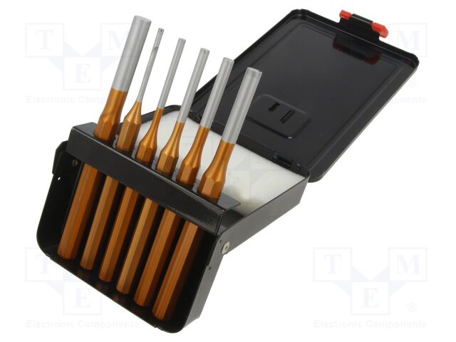 Tools set: centre punch; 6pcs.