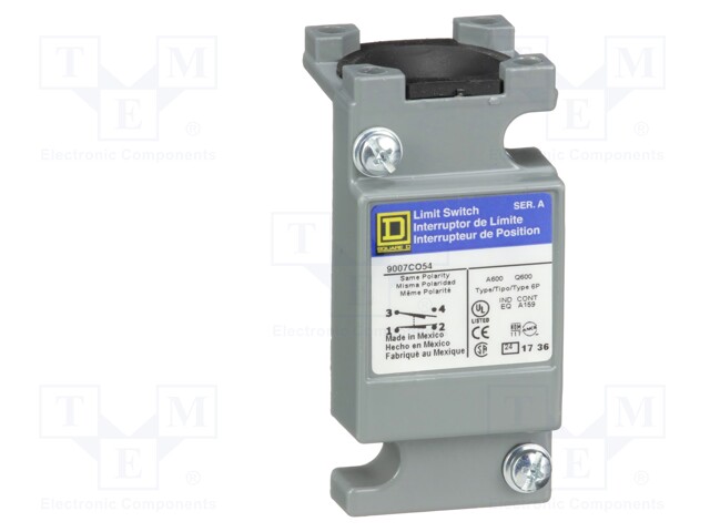 Limit switch; -29÷85°C; Mat: metal