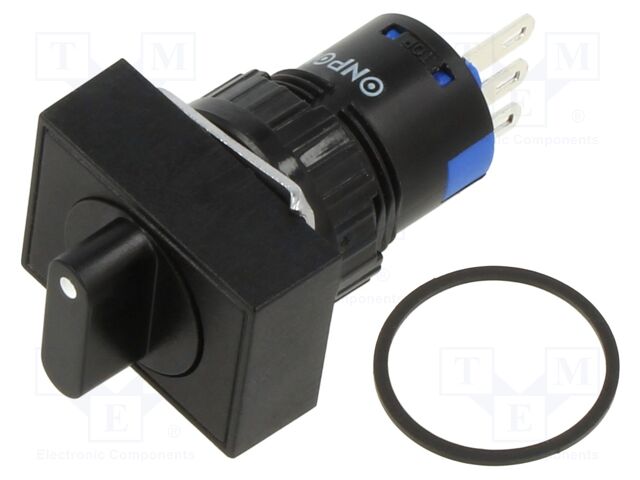Switch: rotary; Pos: 3; SPDT; 3A/220VAC; 2A/24VDC; 50mΩ; Mat: plastic
