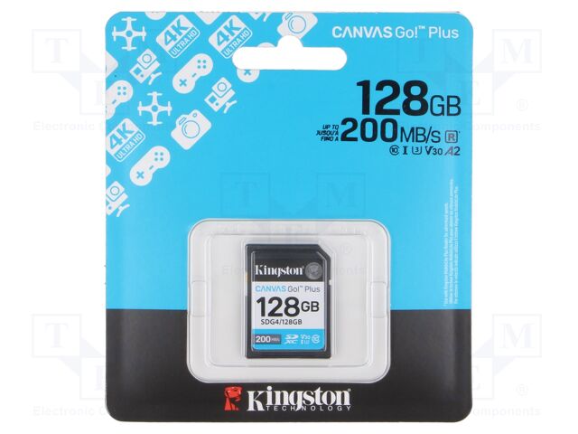Memory card; microSD; R: 200MB/s; W: 100MB/s; Class 10 UHS I U3