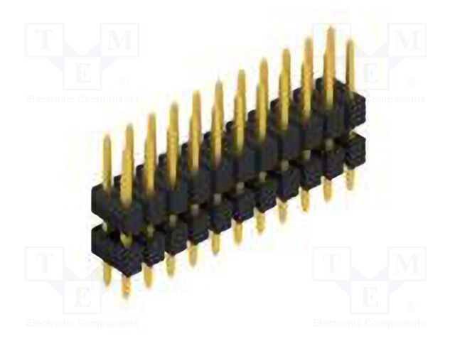 Connector: pin strips; pin header; male; PIN: 22; 2.54mm; THT; 2x11