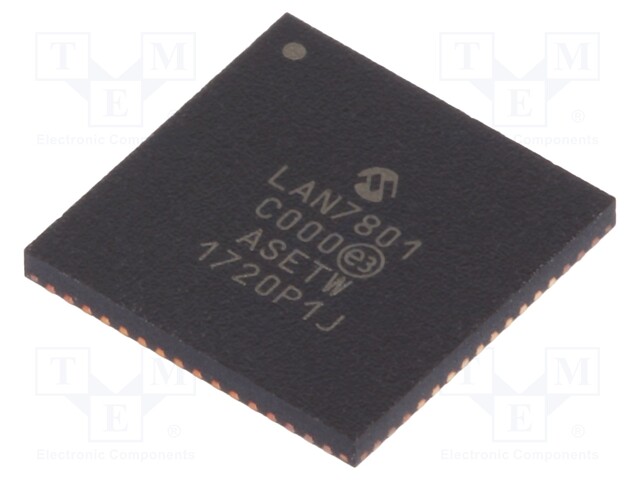 IC: Ethernet controller; 10/100/1000Base-T; MII,RMII; SQFN64