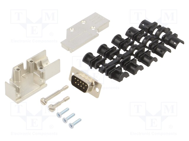 D-Sub; PIN: 9; plug; male; shielded,turned contacts; angled 90°