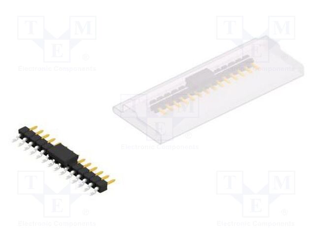 Connector: pin strips; pin header; male; PIN: 14; 2.54mm; SMT; 1x14